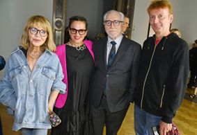 Brian Cox, Marina Abramovic, Nicole Ansari-Cox, and Stephen Cookson