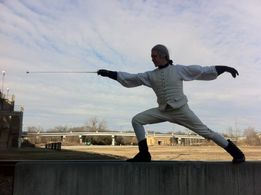 Behind the scenes on AMC'S TURN: Washington's Spies Season 1 Ep 5. Performed a brief small sword fight.