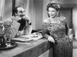 Groucho Marx and Lisette Verea in A Night in Casablanca (1946)