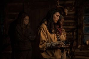 Alexa Barajas, Nia Sondaya and Liv Hewson in Yellowjackets