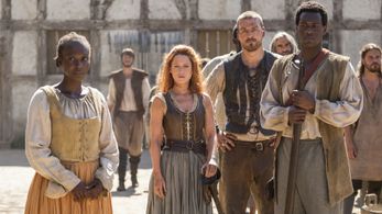 Matt Stokoe, Abubakar Salim, Niamh Walsh, and Abiola Ogunbiyi in Jamestown (2017)