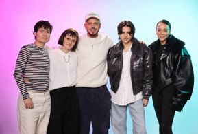 Residente, Lio Mehiel, Leslie Grace, Alessandra Lacorazza Samudio, and Sasha Calle at an event for In the Summers (2024)