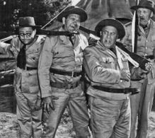 Joe Besser, Slim Gaut, Jim Hawthorne, and Henry Kulky in Army Daze (1956)