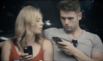 Katie Page and David Cade in Spin Cycle (2015)