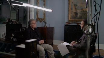 Steve Bannon and Ari Melber in The Brink (2019)