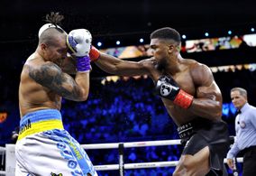 Anthony Joshua and Oleksandr Usyk in Sky Sports World Championship Boxing: WBA, WBO & IBF Heavyweight Titles: Oleksandr 