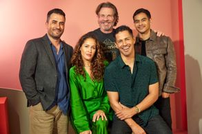 Dennis Quaid, Jay Hernandez, Jaina Lee Ortiz, Julio Quintana, and Julian Works at an event for The Long Game (2023)