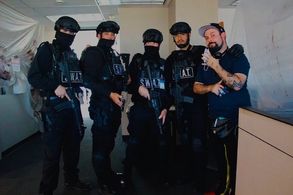 Xzavier Estrada, James Cullen Bressack, and Sam Asghari