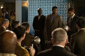 Lance Reddick, Eli Goree, and Kingsley Ben-Adir in One Night in Miami... (2020)