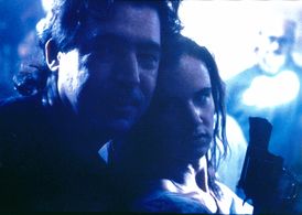 Juliette Lewis & Tommy B. on set of 