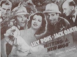 Edward Everett Horton, Eric Blore, John Howard, Jack Oakie, and Lily Pons in Hitting a New High (1937)