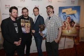 Jason Lott, Robert H. Lambert, Mike Langer, and Phillip Clark Davis at an event for Burying Yasmeen (2019)