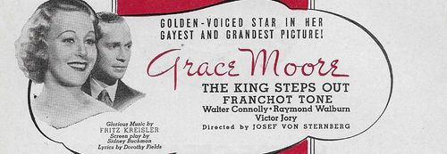 Grace Moore and Franchot Tone in The King Steps Out (1936)