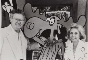 June Foray and Bill Scott