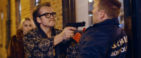 Rezija Kalnina and Intars Resetins in Swindlers (2018)