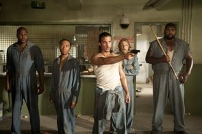 Nick Gomez, Lew Temple, Vincent M. Ward, Markice Moore, and Theodus Crane in The Walking Dead (2010)