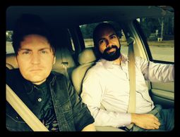 On set of The Prince with Richard Marrero