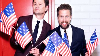 Fredrik Wikingsson and Filip Hammar in Trump vs Clinton: Filip & Fredriks valvaka (2016)