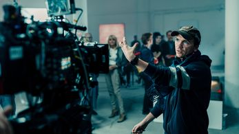 Jan Komasa while filming THE HATER