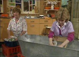 Jeannie Crowther and Sandi Toksvig in No 73 (1982)