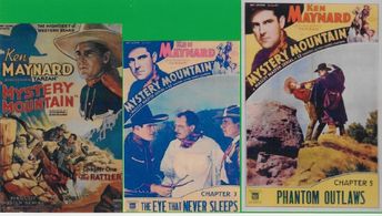 Hooper Atchley, Ken Maynard, and Syd Saylor in Mystery Mountain (1934)