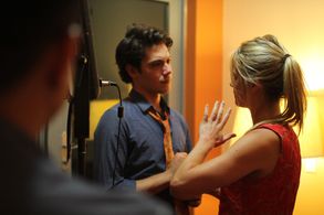 On set filming The Kidnapping of a Fish by Philip A. Ramos