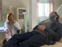 Tom Avni and Maya Wertheimer in The Malevolent Bride (2023)