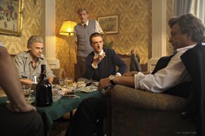 Dragan Bjelogrlic, Bojan Dimitrijevic, Pavle Pekic, and Paul Leonard Murray in Doctor Ray and the Devils (2012)