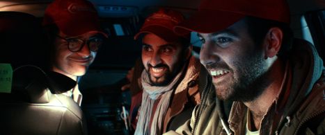 Arjun Singh Panam, Tom England, and Joshua Ford in Cosmos (2019)