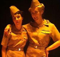 On the set of Brewsie&Willie, with Julia Watt