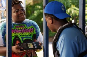 Keith L. Williams and Kezii Curtis in Secret Headquarters (2022)