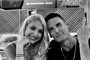 Cal with Actress Bella Claire Martinez in 'The Astrid Experience'