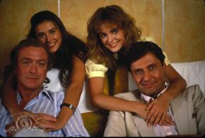 Demi Moore, Michael Caine, Michelle Johnson, and Joseph Bologna in Blame It on Rio (1984)