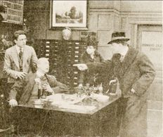 Beverly Bayne, Francis X. Bushman, and Bryant Washburn in The Great Silence (1915)