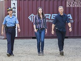 Gary Sinise, Sofia Milos, and Alana De La Garza in Criminal Minds: Beyond Borders (2016)