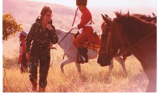 Betty Kaplan on the set of her mini series 