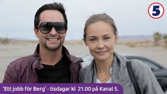 Andreas Carlsson and Carina Berg in Ett jobb för Berg (2015)