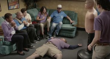 Anthony Padilla, Casey Webb, William Guirola, Natalie Whittle, Cat Alter, Jade Martz, and David Anderson in Part Timers 