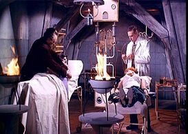 Wolfgang Preiss, Herbert A.E. Böhme, Dany Carrel, and Liana Orfei in Mill of the Stone Women (1960)