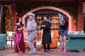 Chahat Khanna and Kapil Sharma in The Kapil Sharma Show: Mika, Chahat & Shefali (2020)