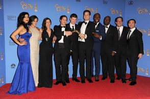 Andre Braugher, Terry Crews, Melissa Fumero, Dan Goor, Joe Lo Truglio, Michael Schur, Andy Samberg, Chelsea Peretti, and