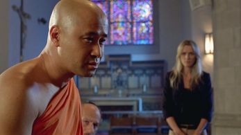 Ever Carradine and Eric Esteban in Frank vs. God (2014)