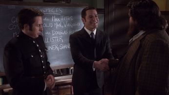 Yannick Bisson, Jonny Harris, and Jeff Black in Murdoch Mysteries (2008)