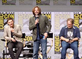 Jensen Ackles, Jared Padalecki, and Andrew Dabb