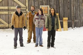 Jeffrey Donovan, Zahn McClarnon, Angus Sampson, and Allan Dobrescu in Fargo (2014)