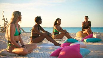 Dominique Defoe, Brittan Byrd, Jawahir Khalifa, and Matilda Carroll in Too Hot to Handle: It's Raining Love Triangles (2