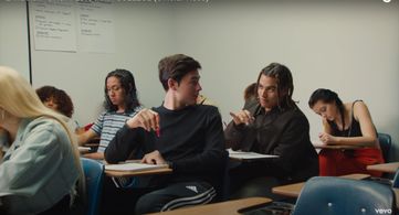 Still photo of Sebastian Cabanas and 24kGoldn in Dropped Outta College Music Video