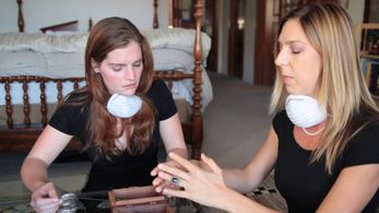 Kathryn Schott and Megan Gunsorek in Lost and Found (2016)