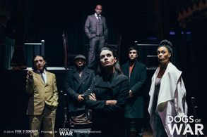 Still of Fleur Keith, Michael Peavoy, Noah Maxwell Clarke, Kyla Frye, Jordan Pitt and Hugo Danino in Dogs of War (2017)