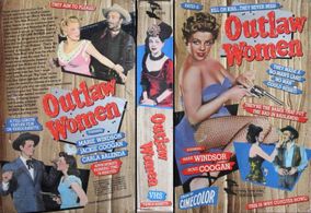 Carla Balenda, Jacqueline Fontaine, Maria Hart, Allan Nixon, Richard Rober, and Marie Windsor in Outlaw Women (1952)